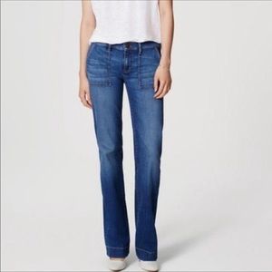 Loft | Medium Wash Wide Leg Trouser Jeans